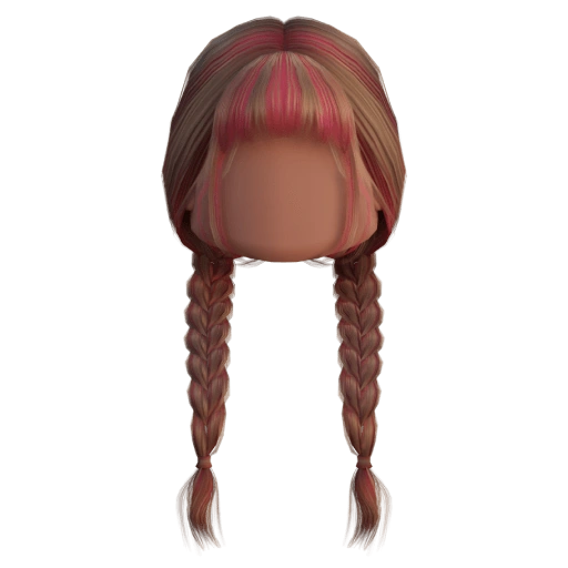 Ilustração do passo 6 do combo Twin Braids Rosa