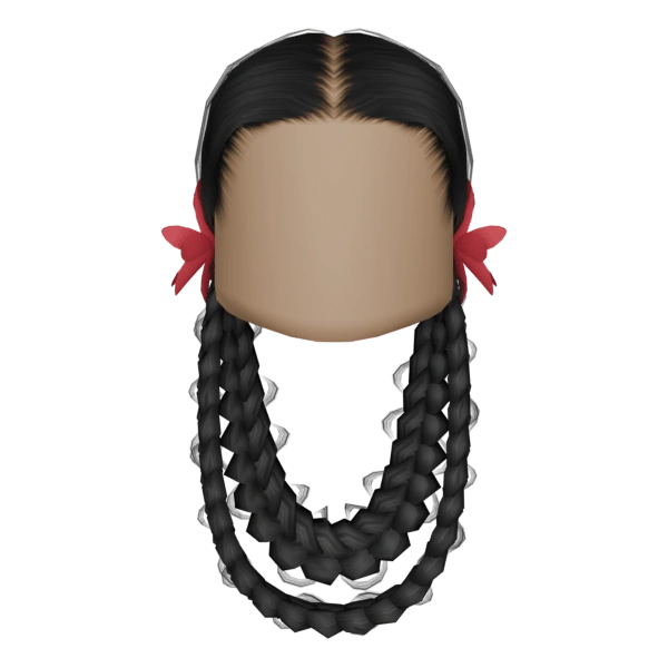 Ilustração do passo 2 do combo Twin Braids Rosa
