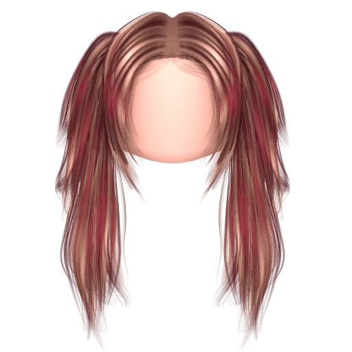 Cabelo usado no combo Twin Braids Rosa